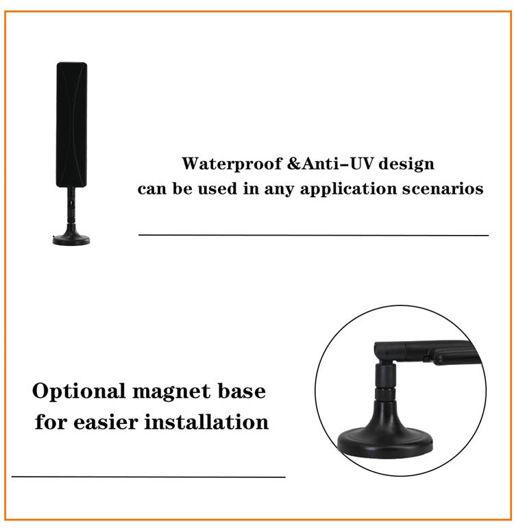 800~2600Mhz Long Range Wifi Antenna 1Km Desktop Wireless Antenna