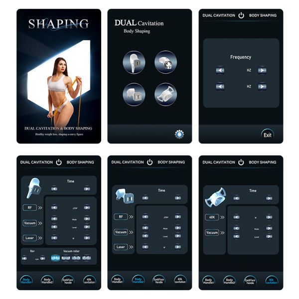 GOMECY VelaBody Massage Anti Cellulite Machine Cavitation Radio Frequency RF Fat Reduction Machine Vacuum Weight Loss Machine