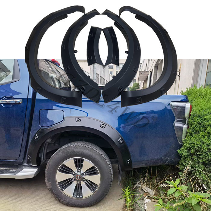 Matte Textured Black Pickup Abs Plastic Fender Flares For Toyoto