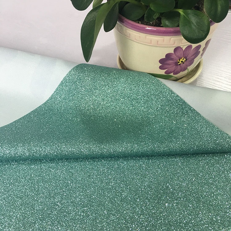 Firm Stability Flexbile Grey Glitter Wallpaper Fancy Embroidered Woven Back