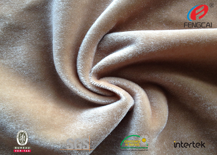 OEM Soft Polyester Velvet Fabric / Polyester Flannel Fabric Furniturer Cover Use