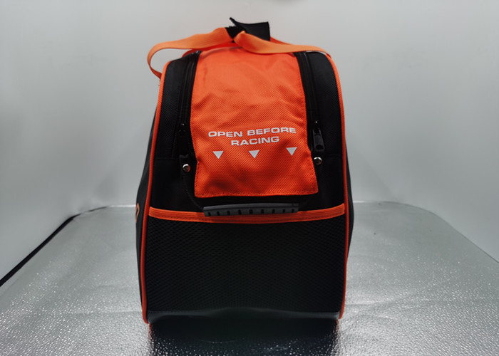 Orange Lightweight Motorcycle Helmet Backpack , Motorbike Helmet Carry Bag