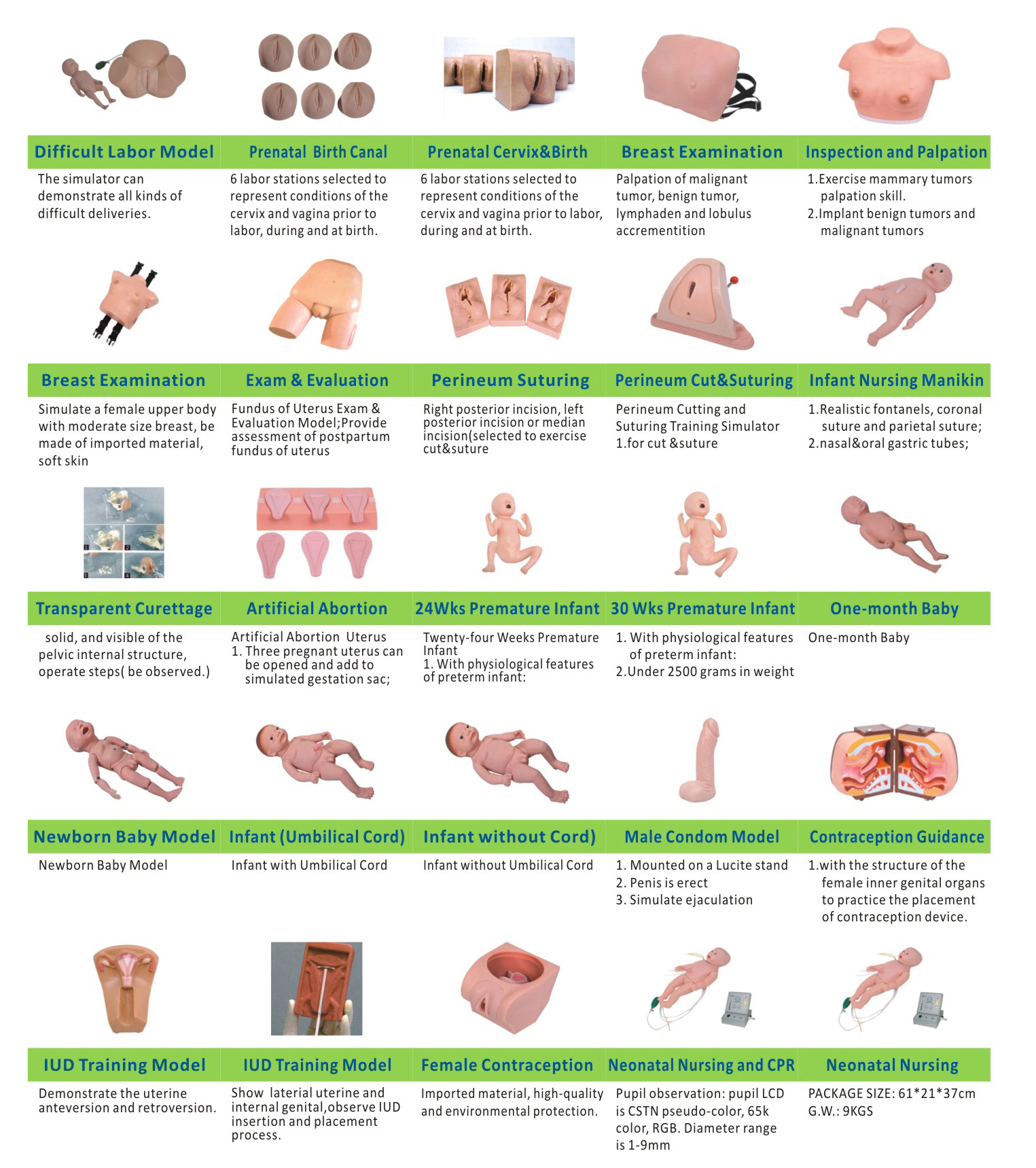 Maternal and Child Care Manikin for Educational Training