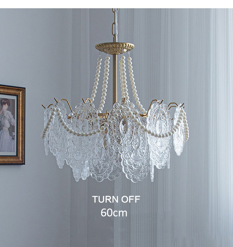 Luxury Villa Living Room Chandelier Glass Lampshade Fancy Chandelier(WH-CY-246)