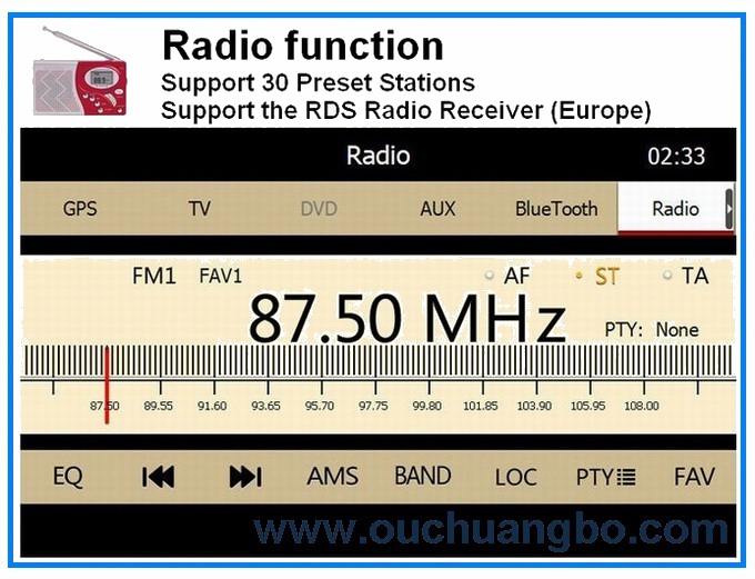 Touch screen radio gps for Alfa Romeo GT /Alfa Romeo 147 with car mp3 player OCB-8805