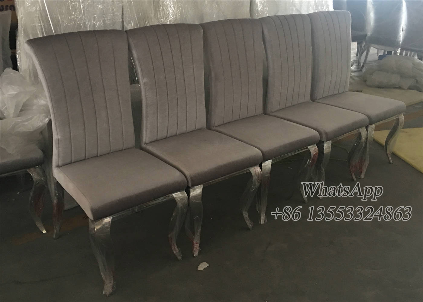 Glass Stainless Steel Dining Table Base Suppliers in Chinese Factory (YS-6)