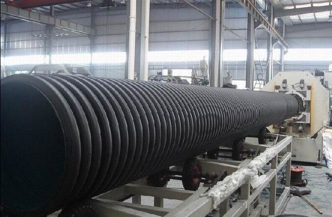 PE Screw Single Wall Corrugated Plastic Pipe Extrusion Line high speed