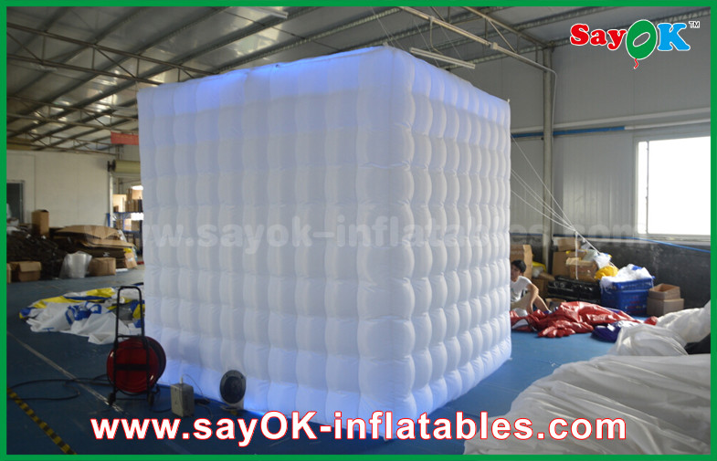 Funny Photo Booth Props Shopping Mall Two Doors Wedding Inflatable Photo Booth Portable With Led