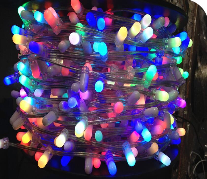 50M/roll custom IP65 flashing led clip on light for AU 666 led airy strings 12v green white ribbon
