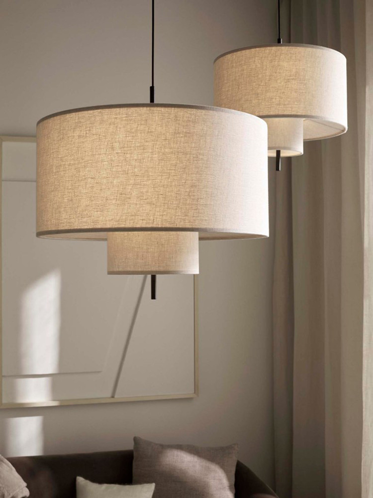 Modern Chinese Style Silk Led Ceiling Chandelier For Living Room Bedroom paper pendant light(WH-AP-569)