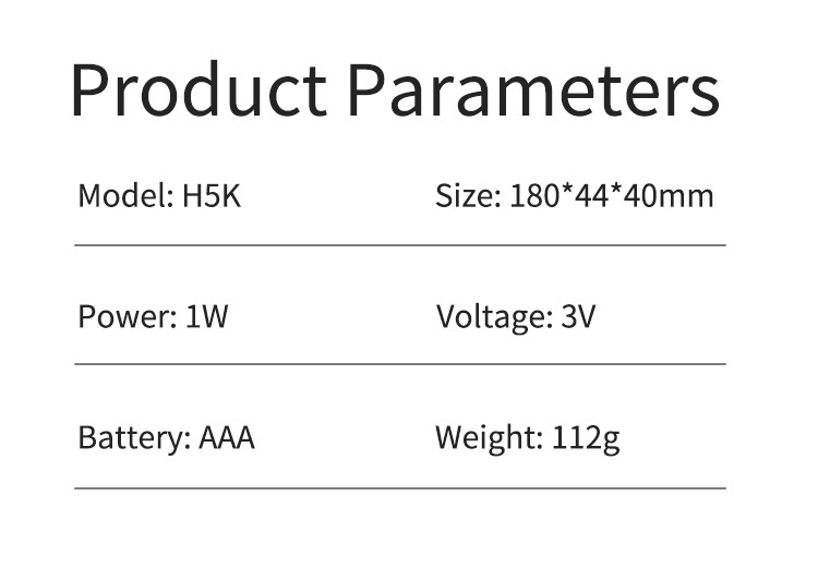 AAA Battery 112g 1W 3V Rechargeable Blackhead Vacuum Remover