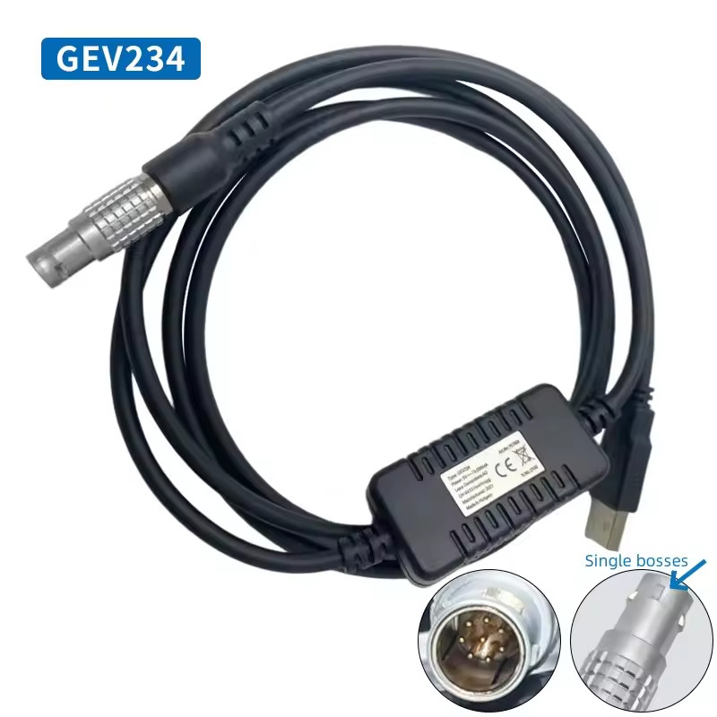 Leica GPS RTK GS10/14/15/16 GEV162 GEV234 GEV218 GEV Series Data Transfer 8-pin Cable for Precise Data Transfer