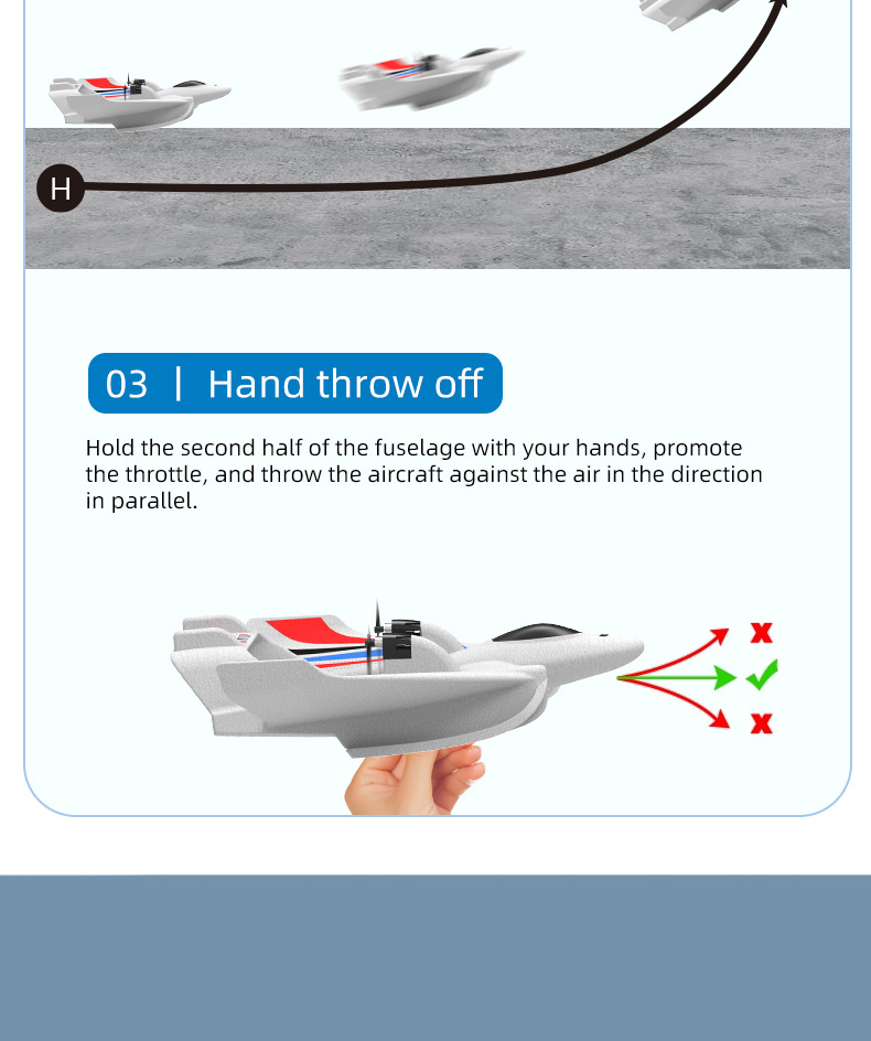 Rc Hydroplane Plane Toys Jet Fixed Wing 2.4g Remote Control Glider Foam Airplane Model Rc Plane for 8-13 Years Old