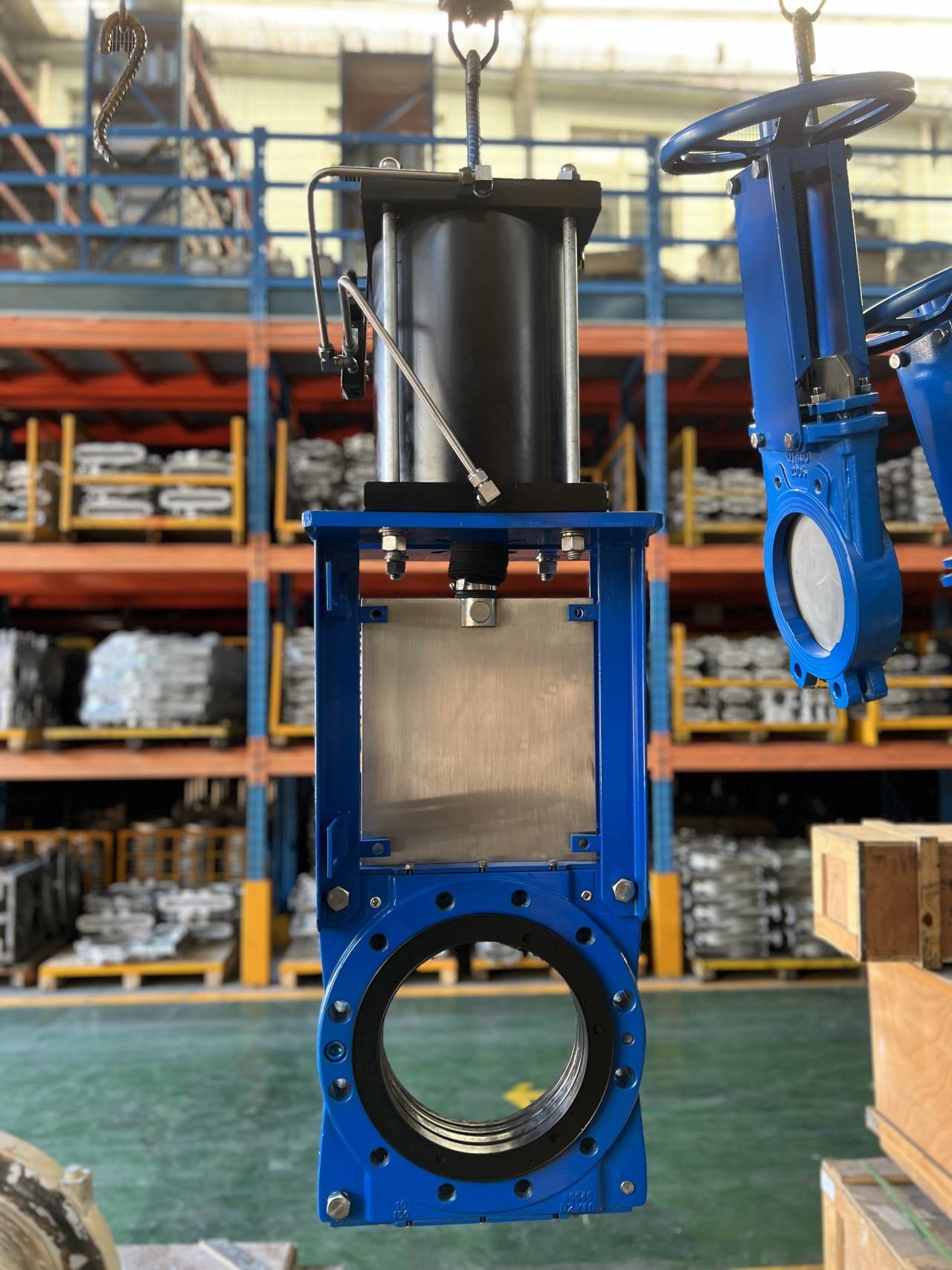 Ductile Iron Heavy Duty Slurry Knife Gate Valve Hand Wheel Operation