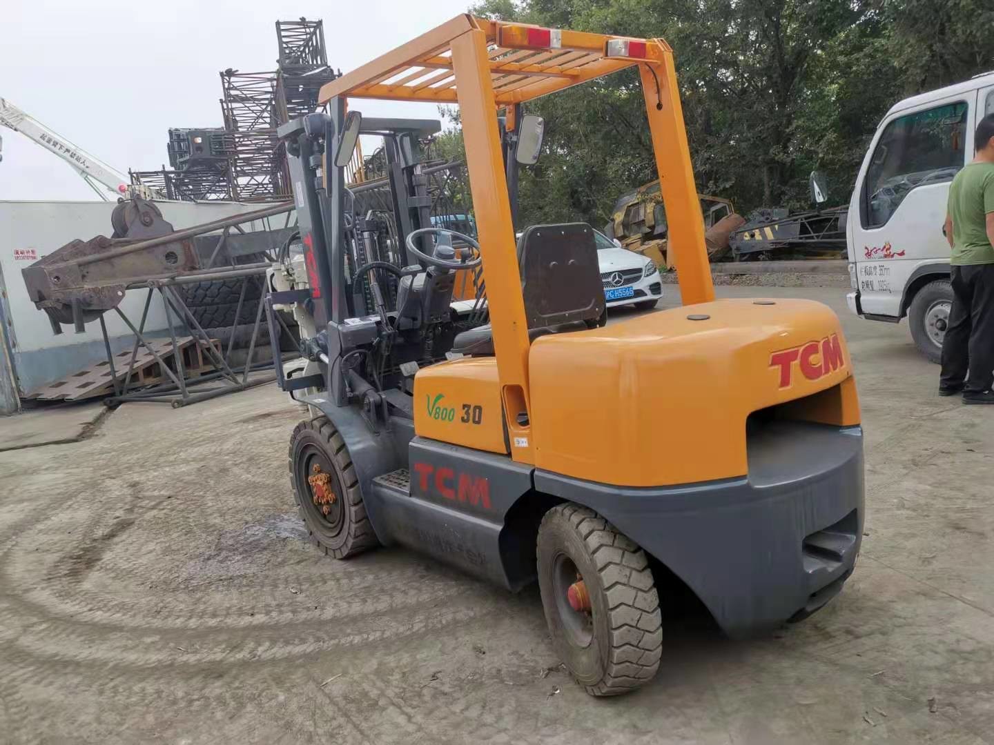 TCM FD30 Second Hand Forklift Truck , 3T Used Diesel Forklift