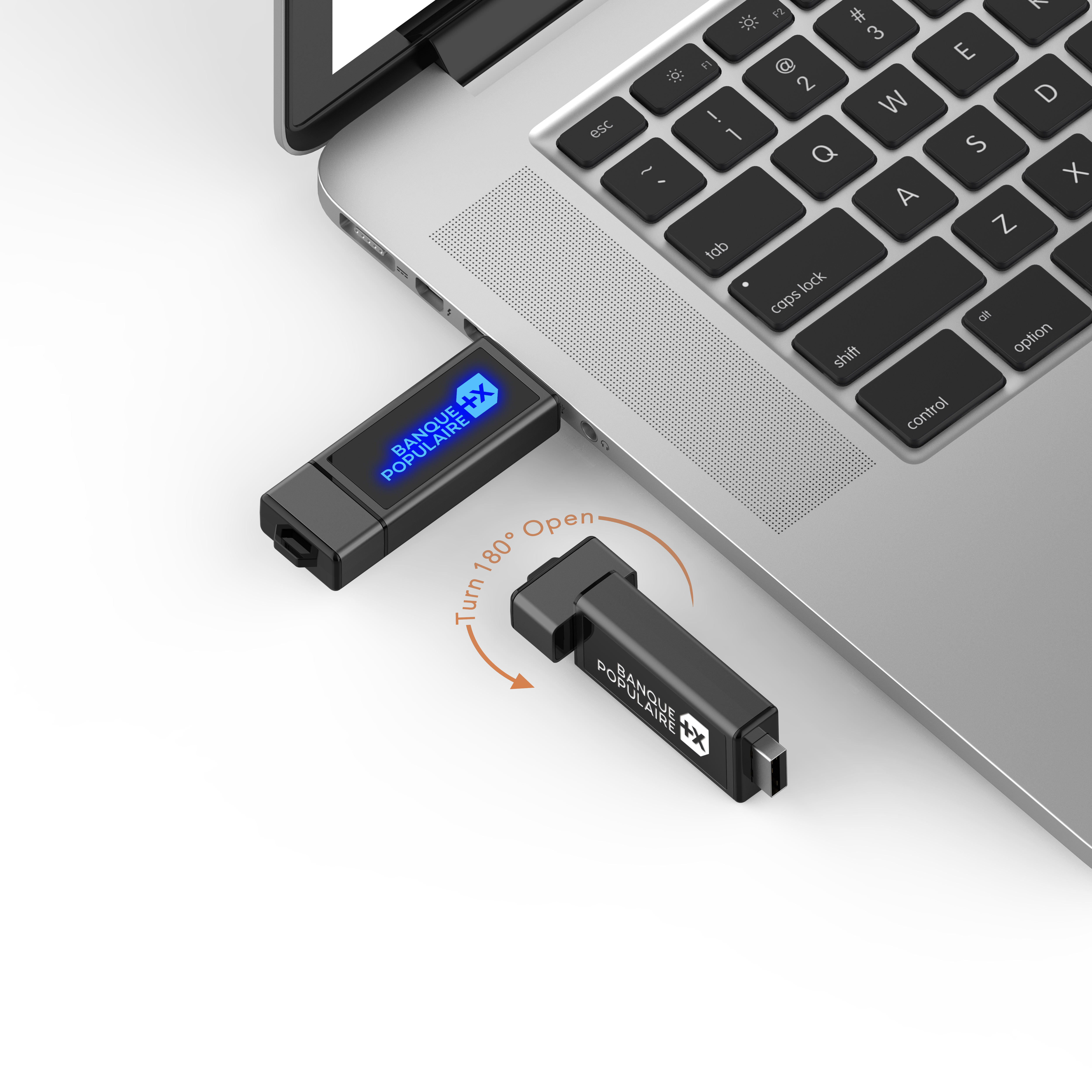 Like Photos Show Crystal USB Stick With LED Light For Support Uploading Data