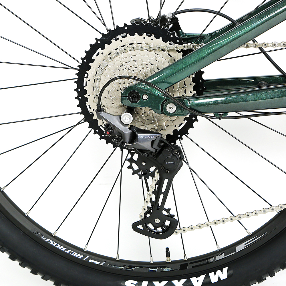 48V Mid Drive Carbon Fiber Thru-Axle Boost Frame Inner Cables Electric Bicycle EM6 Ebike