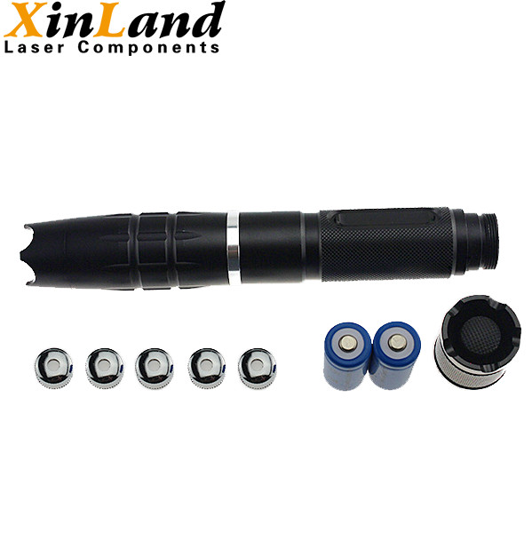 Most Powerful 2000mW 450nm Blue Laser Pointer With 5 Star Tips Focusable Burning