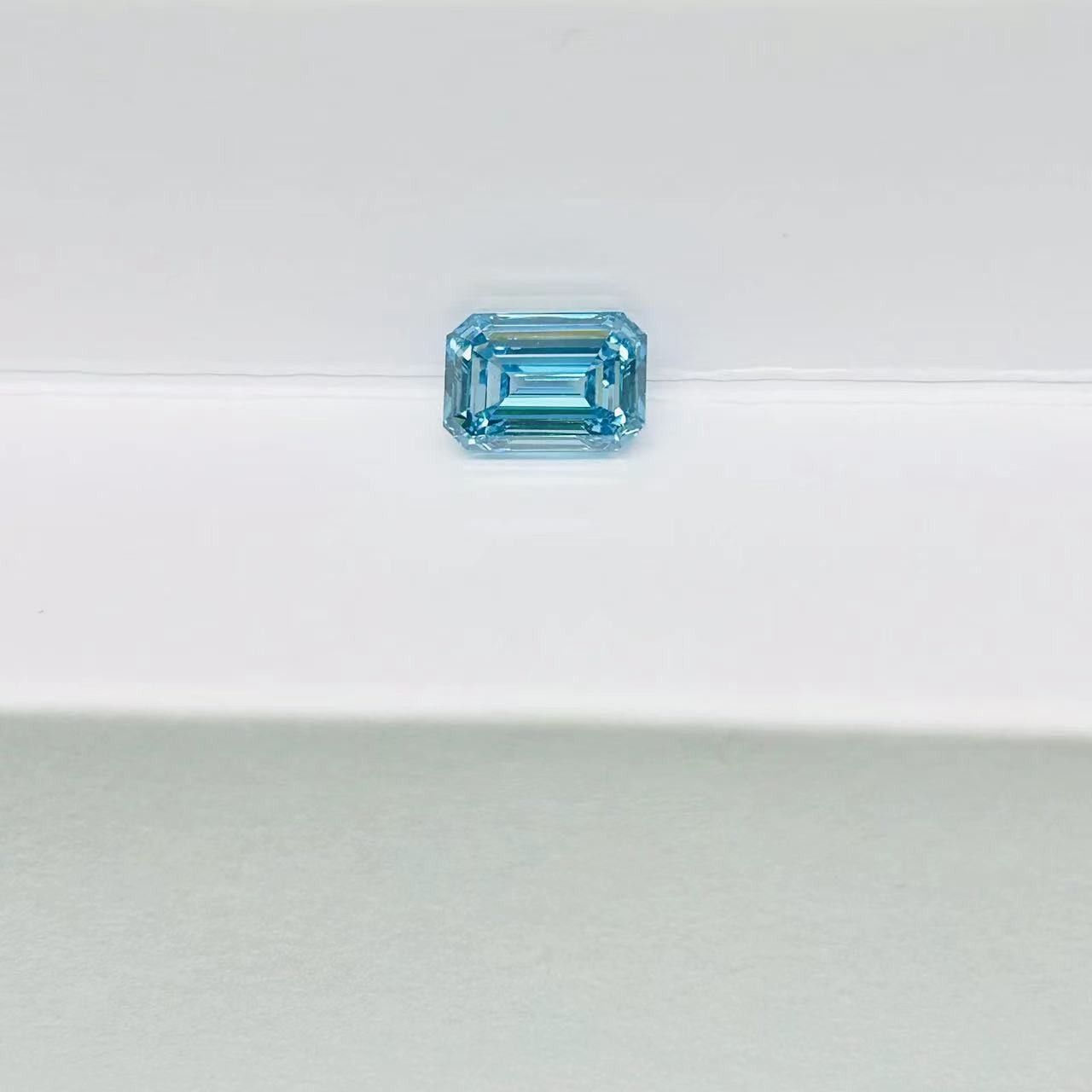 Fancy Intense Color Loose Lab Grown Blue Diamonds Emerald Cut