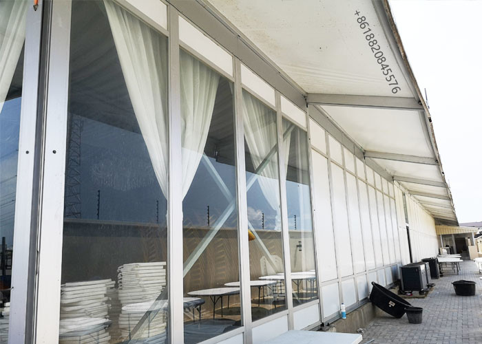 Waterproof Luxury Pleated 40x60 Glass Wedding Event Tents
