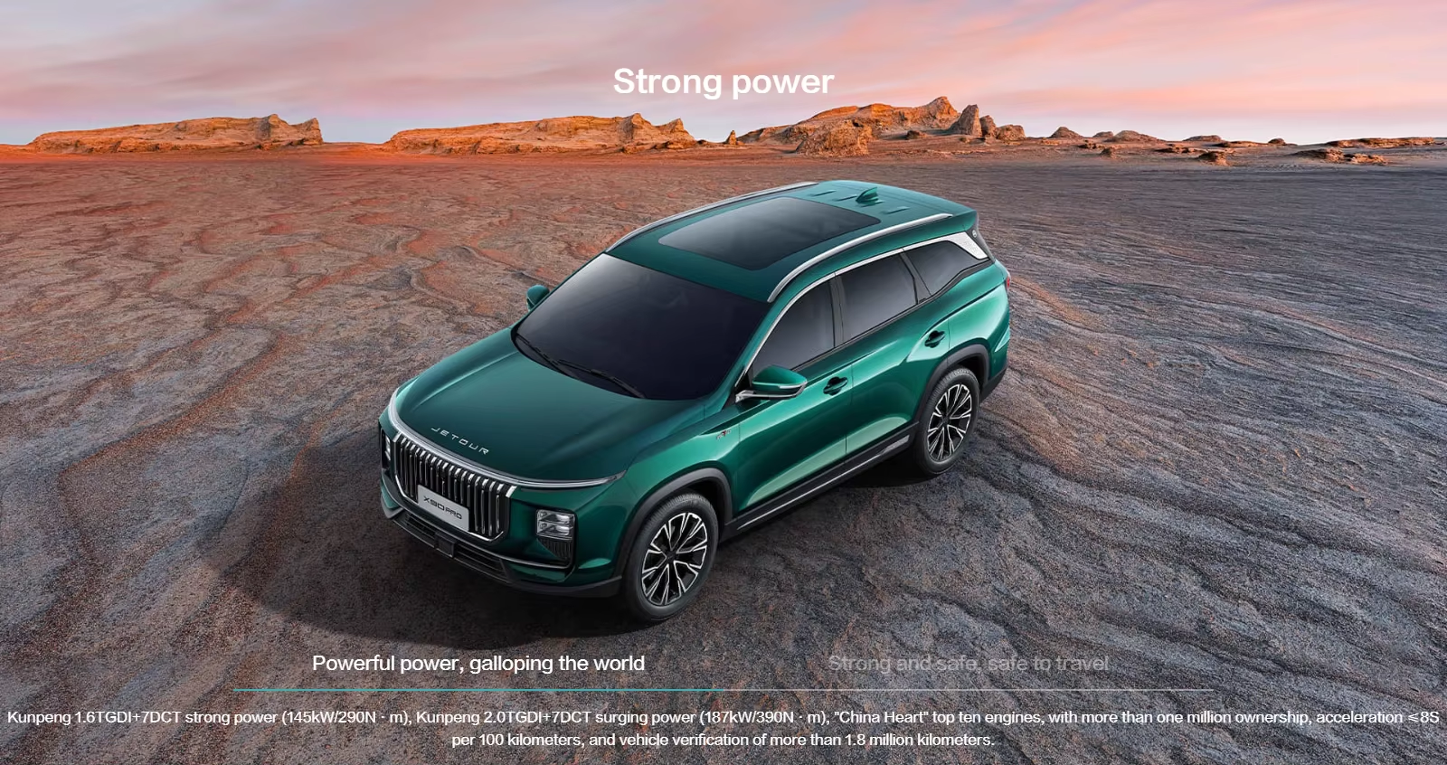 2024 Jetour X90 Pro 2.0TD DCT Edition 5/7-Seater High Energy SUV Front Window with Electric One key lifting Anti-pinch