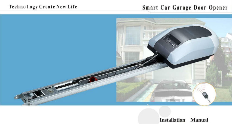 800N Force Overhead Garage Door Motor Rolling Code 35m Remote Distance