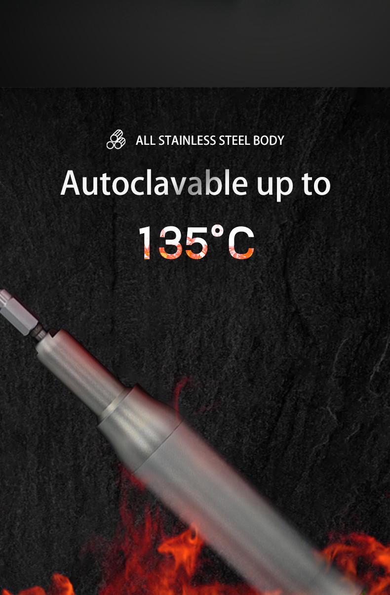 Practical 40000RPM Dental Implant Tools , Implant Motor Surgical Straight Handpiece