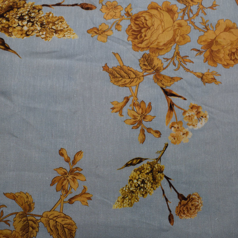 Dress Floral Breathable Viscose Rayon Fabric Crepe Print