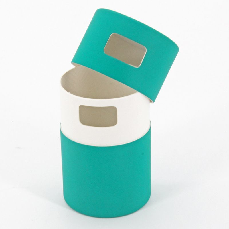 Hot Foil Silver Gold Stamping Bright Color Corrugated Paper Cardboard Candle Perfume Cosmetic Makeup Lipstick Custom Gift Packaging Round Tube Box