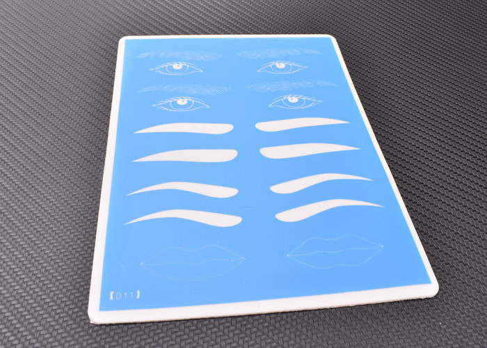 3D Blue Rubber Best Selling Blue Eyebrow Practice Skin For Permanent Makeup Beginner