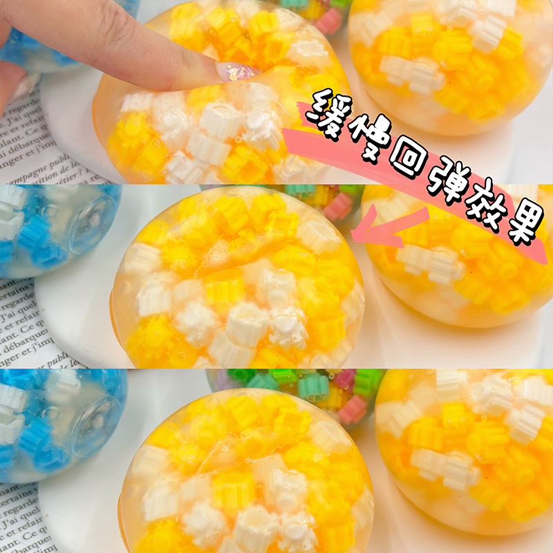 Wholesale TPR Spherical Decompression Toys High Quality Plastic Building Blocks Handmade Spherical Toys