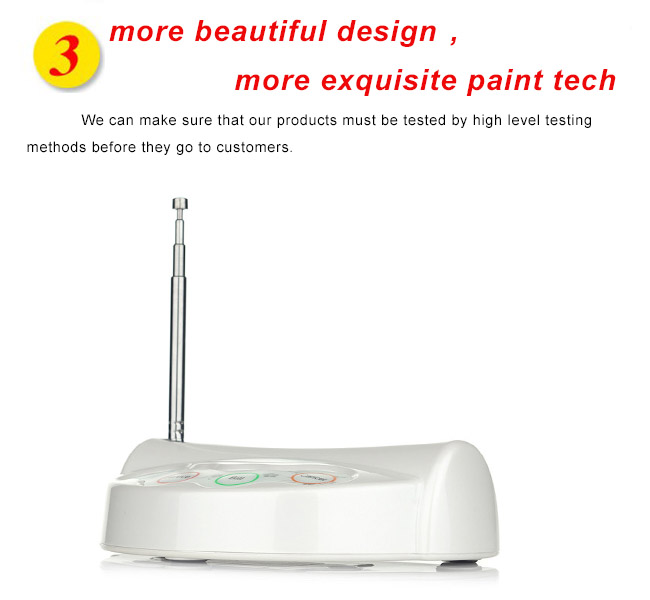 High quality wireless waiter call button with 4 keys and flash menu holder