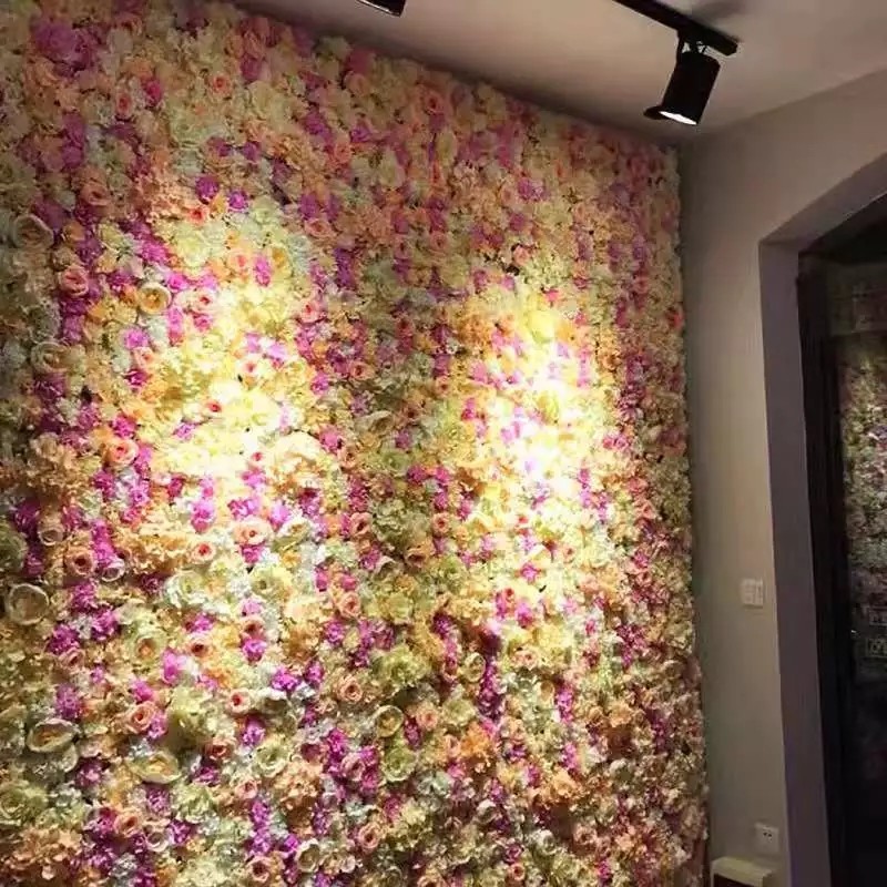 Top Quality Artificial Flower Wall 40*60cm Size Per Panel For Wedding And Home Decoration