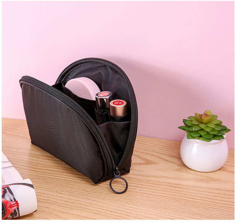 Small Nylon Travel Flamingo Toiletries Cosmetic Bag