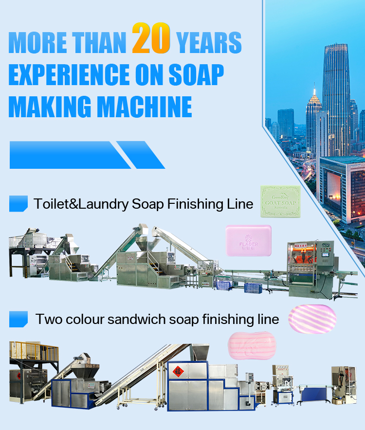 Easy to Operate Stainless Steel 1000kg/h Soap Making Machine Production Line