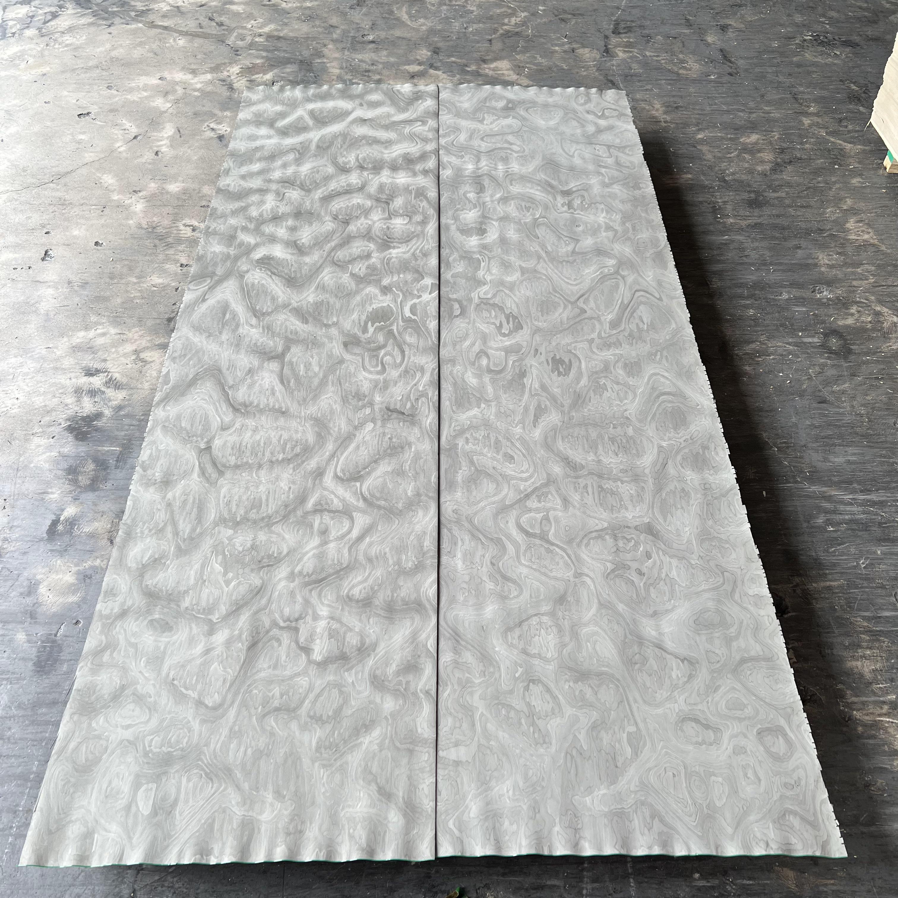 Engineered Wood Veneer Grey Burl Color Reconstituted Wood Veneer for MDF Plywood and Furniture