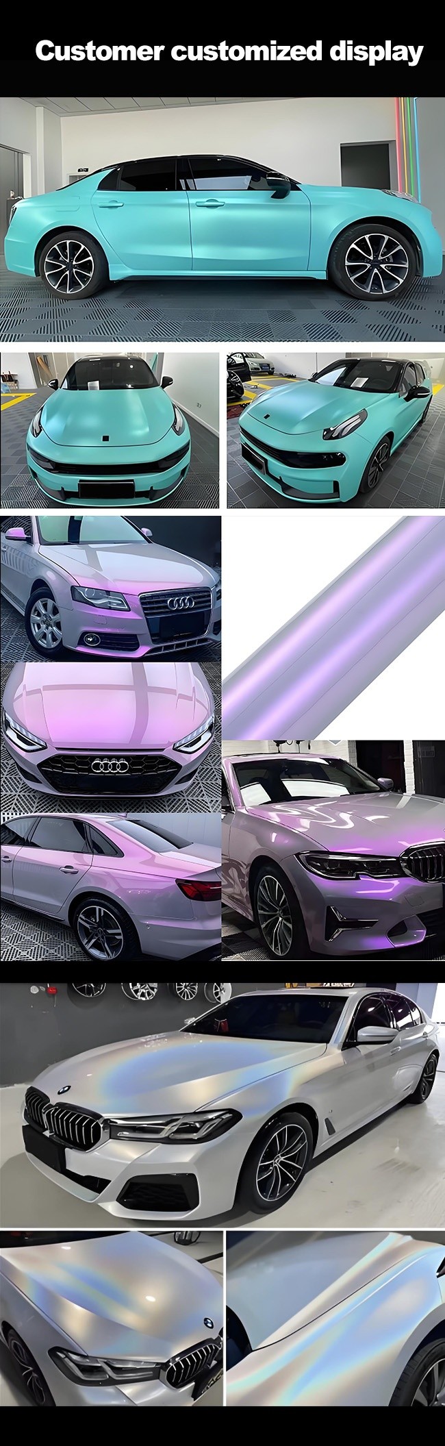 Scratch Resistant Colorful Glossy Matte TPU Color Change PPF For All Vehicles