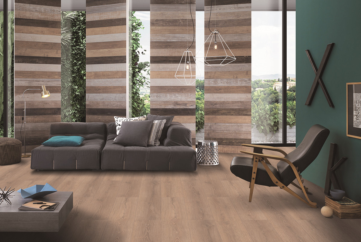 DP-W82245-1 White Oak Click SPC Flooring Plank Waterproof Anti Slip 5mm