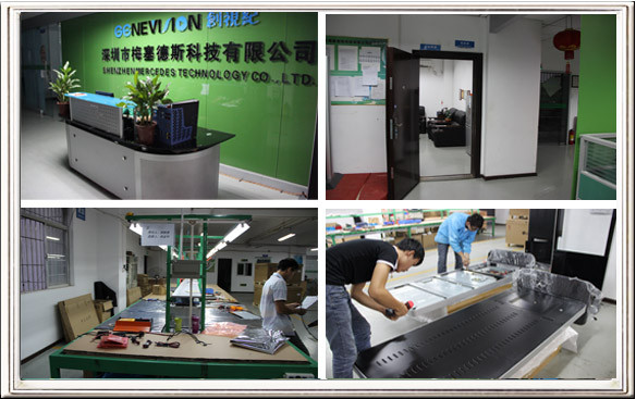 Metal Case Kiosk Digital Signage with Built-in Clock and Calendar