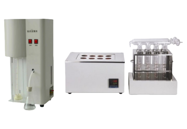 Semi-Automatic Kjeldahl Nitrogen Analyzer 8 Holes Range 0.1-200mg Nitrogen GB/T6432