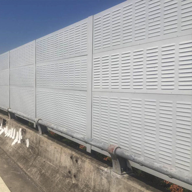 Waterproof Perforated Metal Acoustic Panel Noise Barrier Panels