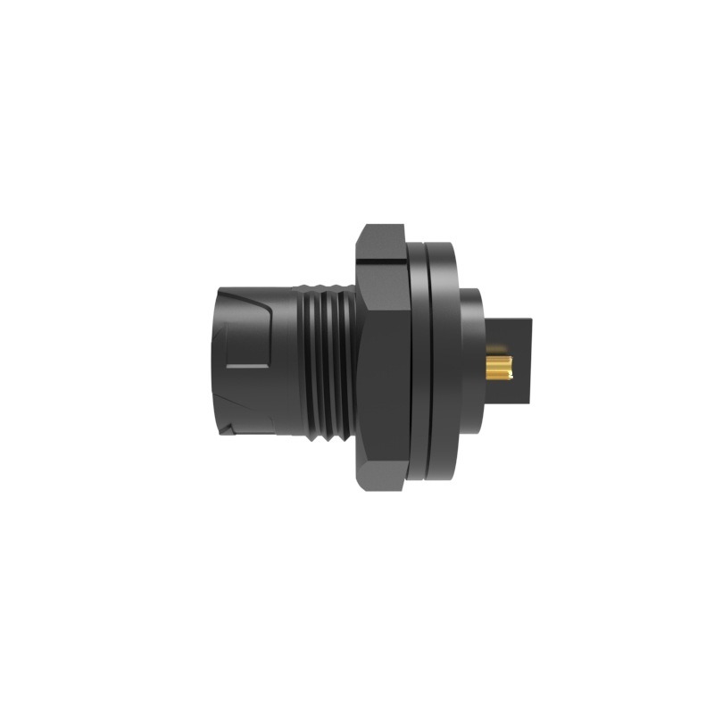 P16 Front Waterproof Panel Mount Connector Female Pin Threaded Welded 3 4-Core Socket