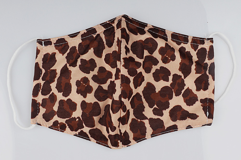 Fashion woven Leopard fabric cotton Face Mask,winter face mask,against Dust mask