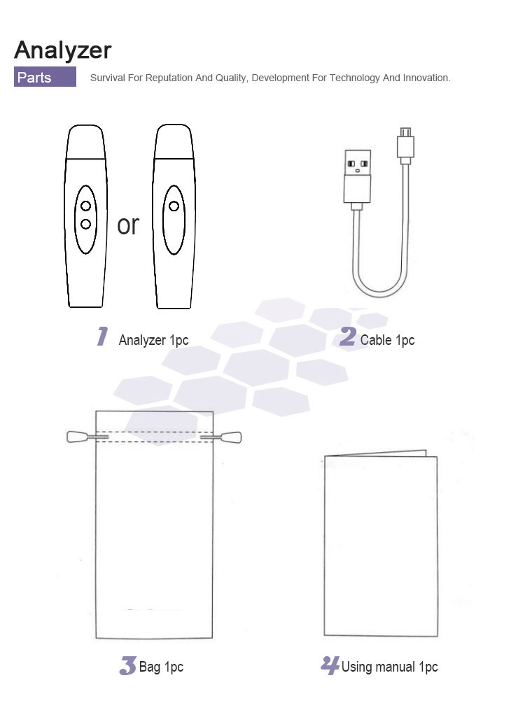 Beauty Portable Skin Analyzer Hair Analyzer Scanner Machine