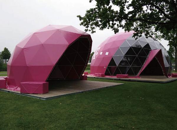 Diameter 6m Glamping Igloo Tent Round Transparent Luxury Giant