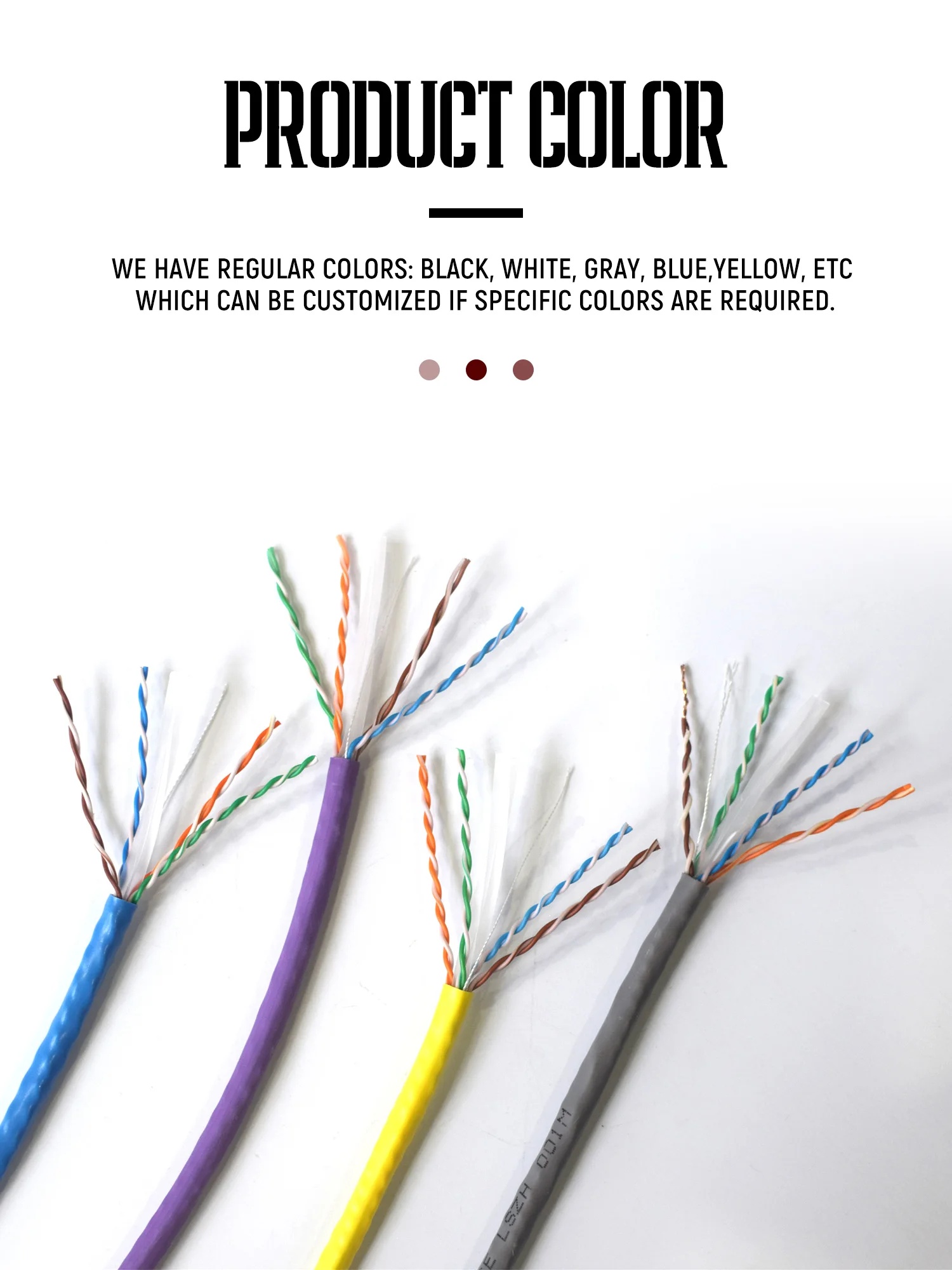FTTX Fiber Optic Outdoor Ethernet Communication Cable Cat 7a UTP FTP Network LAN Cable