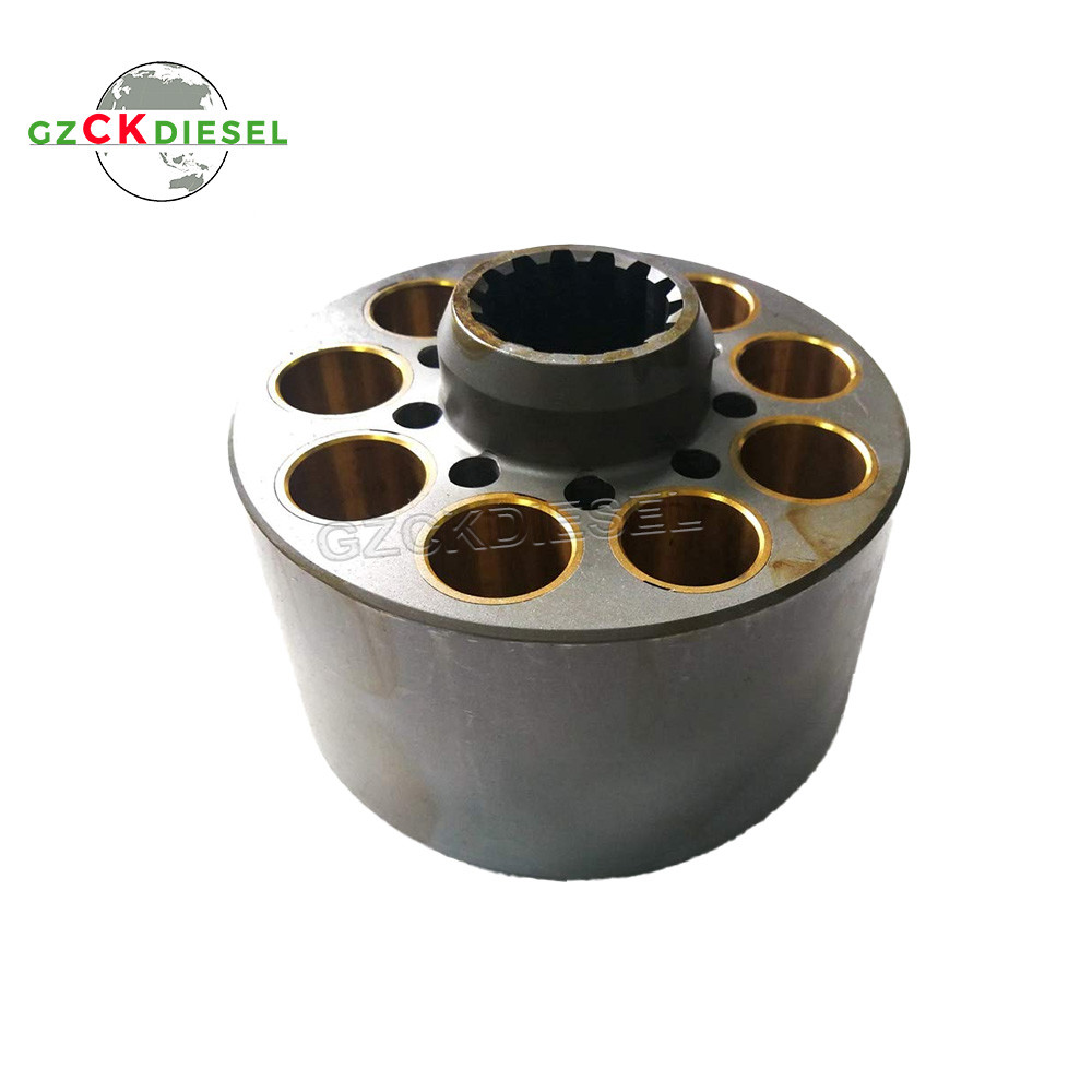 Kawasaki Hydraulic Pump Parts Cylinder Blocks Pistons Valve Plate LH For K3V63DT Pump