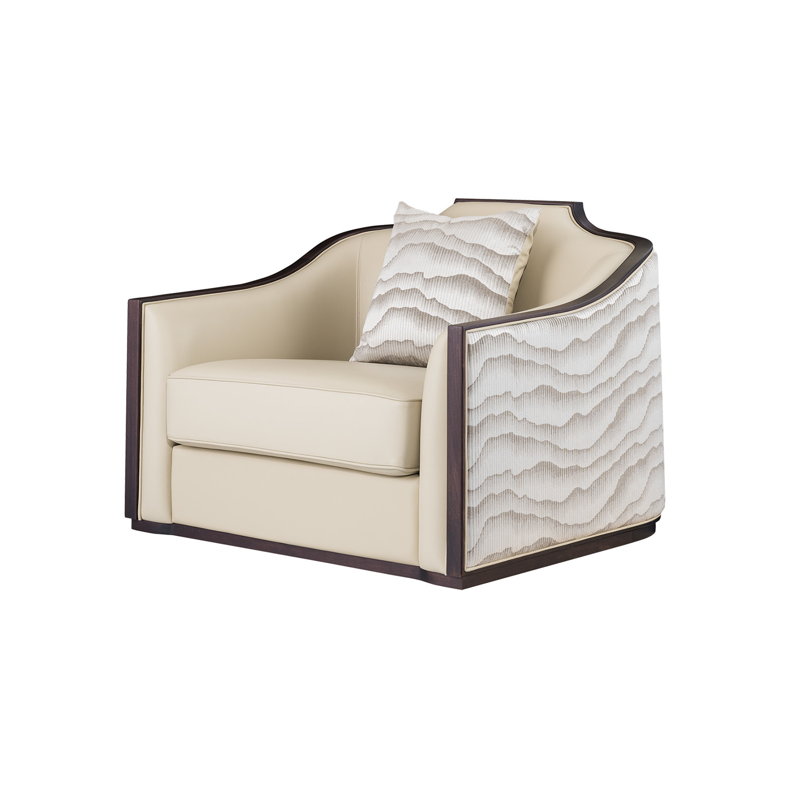 Modern Chinese design of Living room furniture single sofa used cultural Fabric cushion