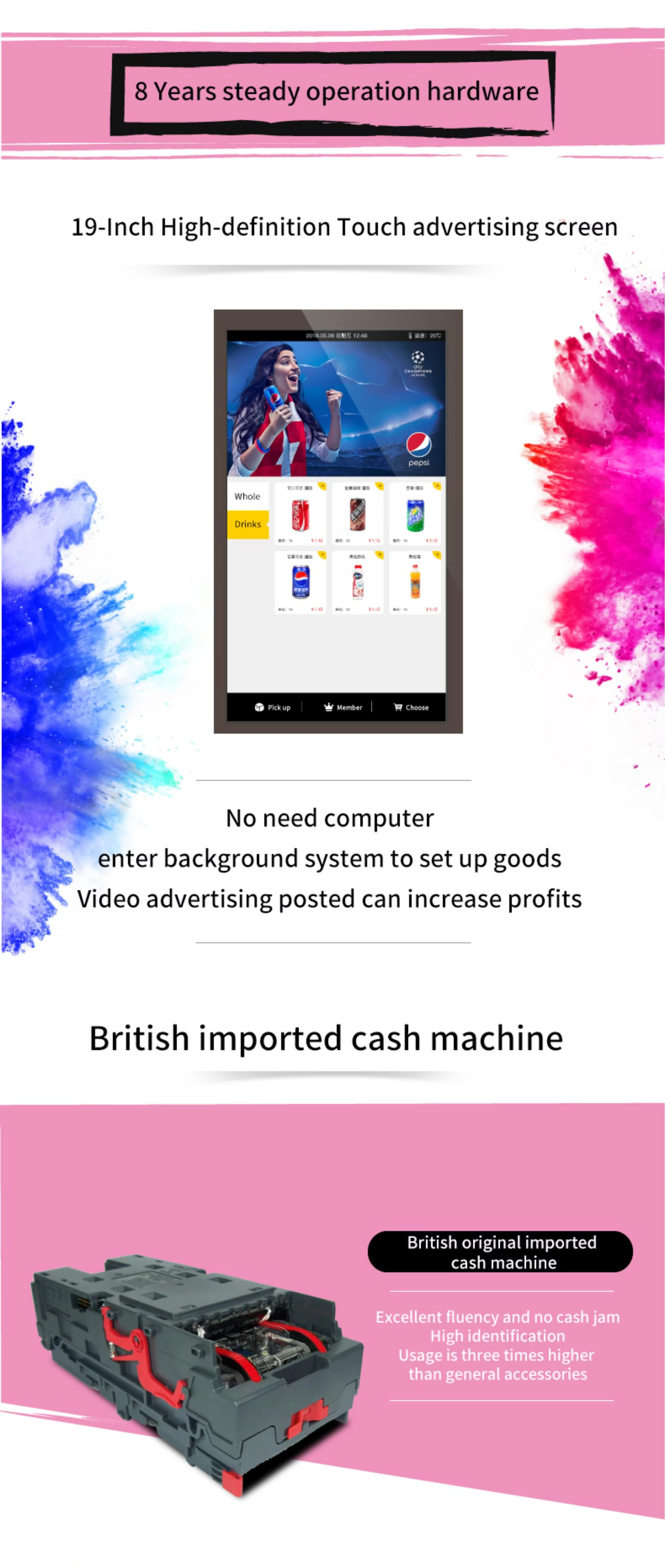 Popular Beauty Retail Items Cosmetics Combo Vending Machine Self Service Small Lash Automatic Hair Eyelash Vending Machi