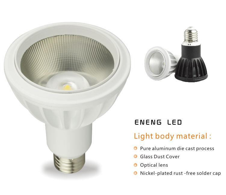 high lumens 85LM/W E27 12W led par30 spot light with cob led led par30 light Track lamp to Replace 50W metal halide